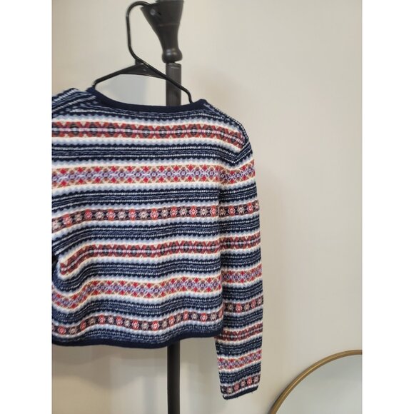 J.Crew Fair Isle Lady Jacket In Boiled Wool Blend, Grey Multi, M, Med NEW NWT - Picture 7 of 8